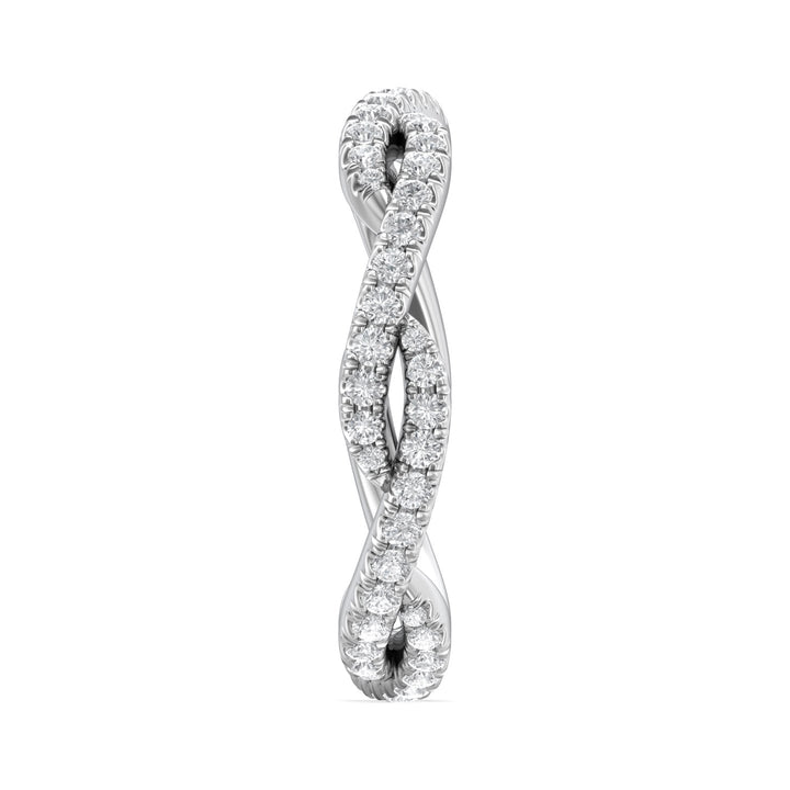 Platinum White Micropave Wedding Band from the Micropave collection - CM07FXSWB_PlatW
