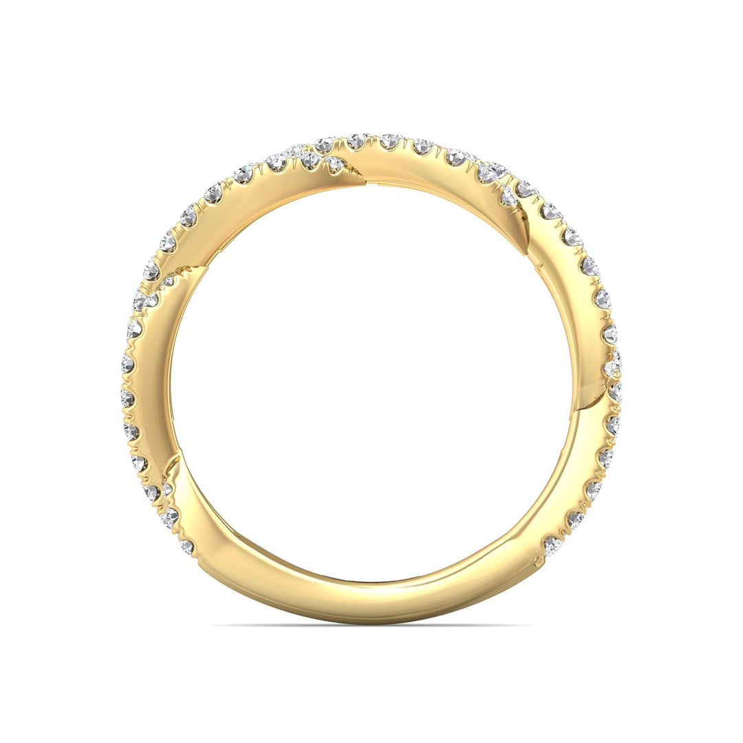 18K Gold Yellow Micropave Wedding Band from the Micropave collection - CM07XSWB-1_18KY