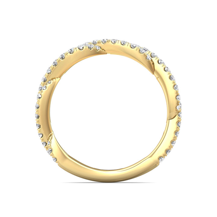 18K Gold Yellow Micropave Wedding Band from the Micropave collection - CM07XSWB-1_18KY