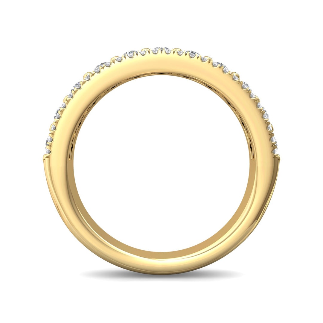 14K Gold Yellow Micropave Wedding Band from the Micropave collection - CM24WB_14KY