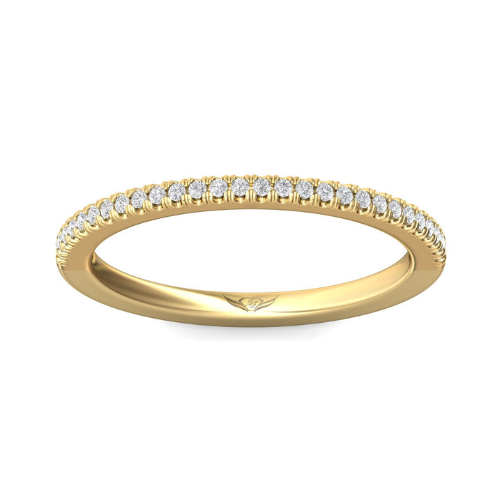 14K Gold Yellow Micropave Wedding Band from the Micropave collection - CM26WB_14KY