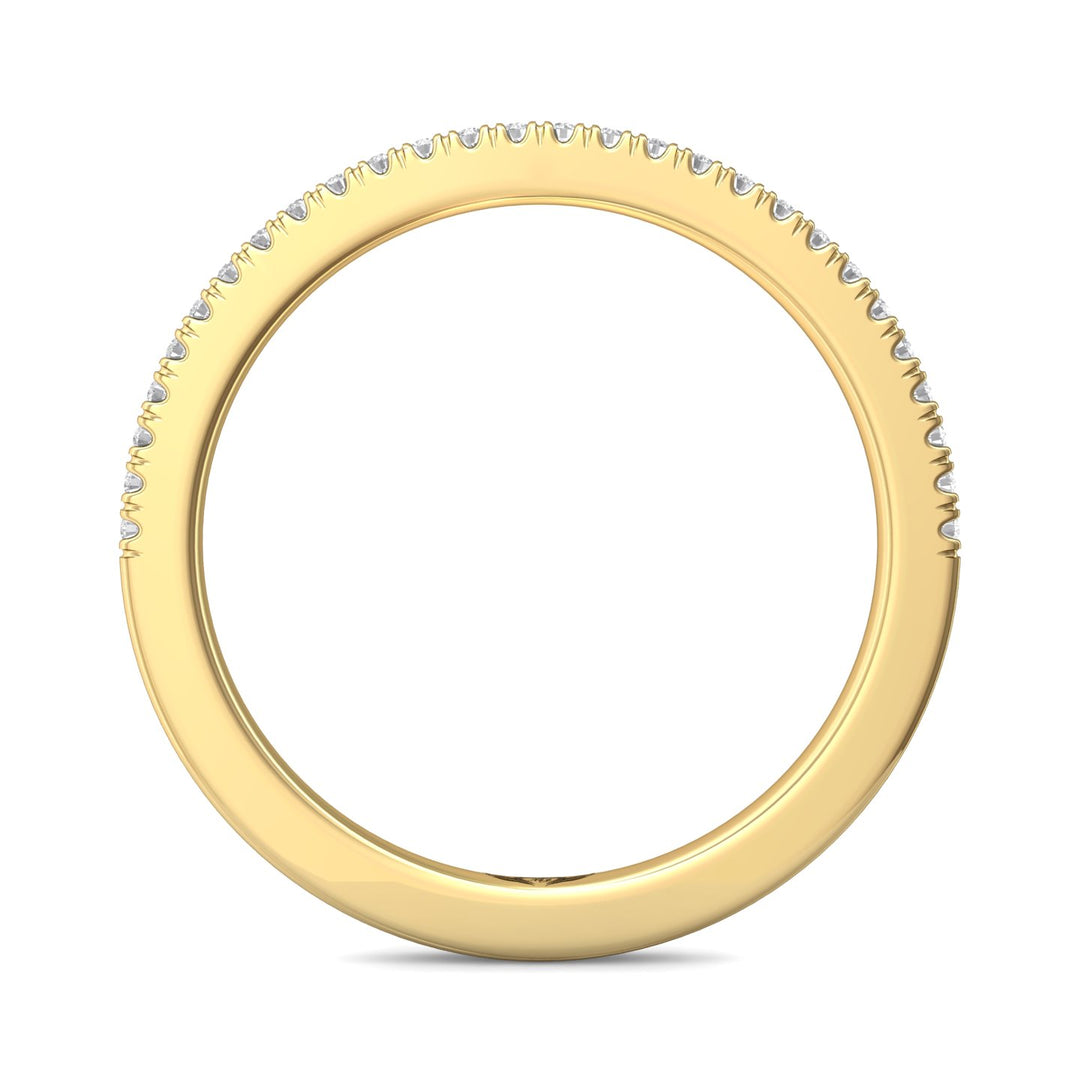 14K Gold Yellow Micropave Wedding Band from the Micropave collection - CM26WB_14KY