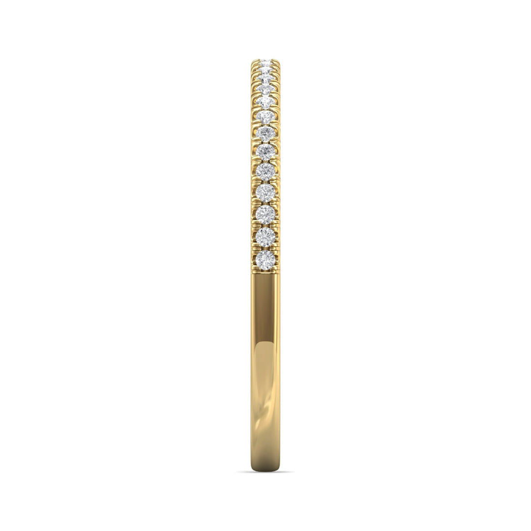 18K Gold Yellow Micropave Wedding Band from the Micropave collection - CM26WB_18KY