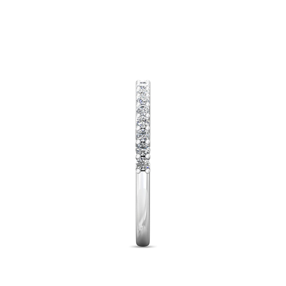 Channel/Shared Prong Wedding Band from the Channel/Shared Prong collection