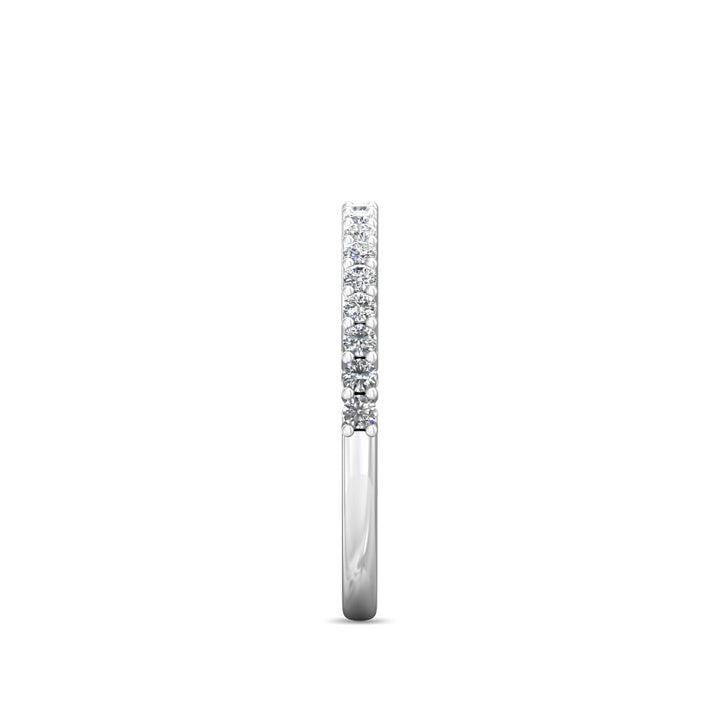 Channel/Shared Prong Wedding Band from the Channel/Shared Prong collection