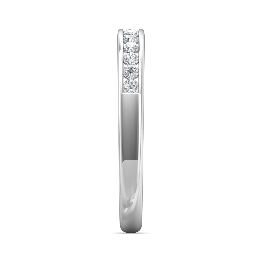 Platinum White Channel/Shared Prong Wedding Band from the Channel/Shared Prong collection - CTC01WB_PlatW