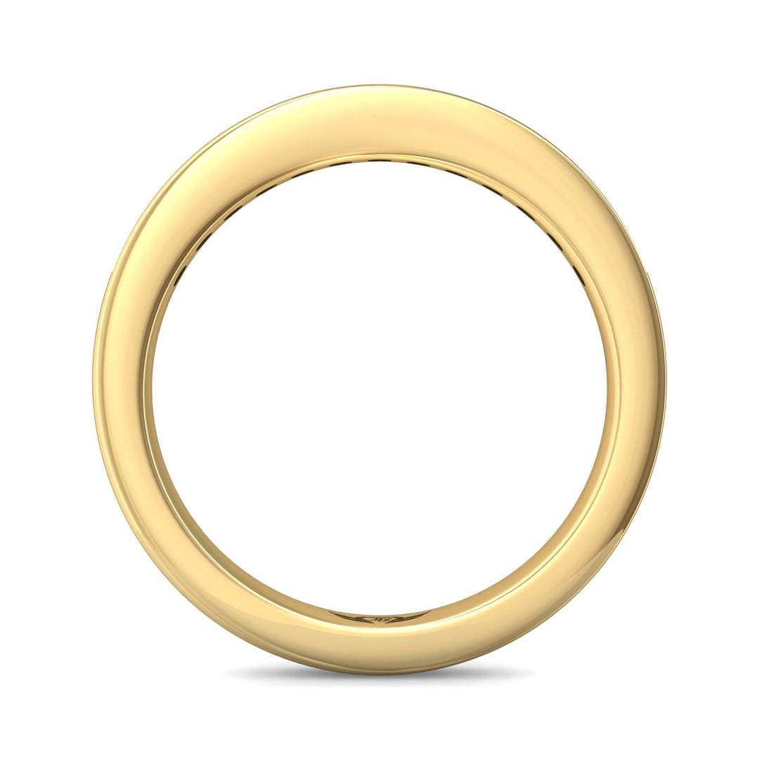 18K Gold Yellow Channel/Shared Prong Wedding Band from the Channel/Shared Prong collection - CTC01WB_18KY
