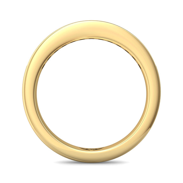 18K Gold Yellow Channel/Shared Prong Wedding Band from the Channel/Shared Prong collection - CTC01WB_18KY