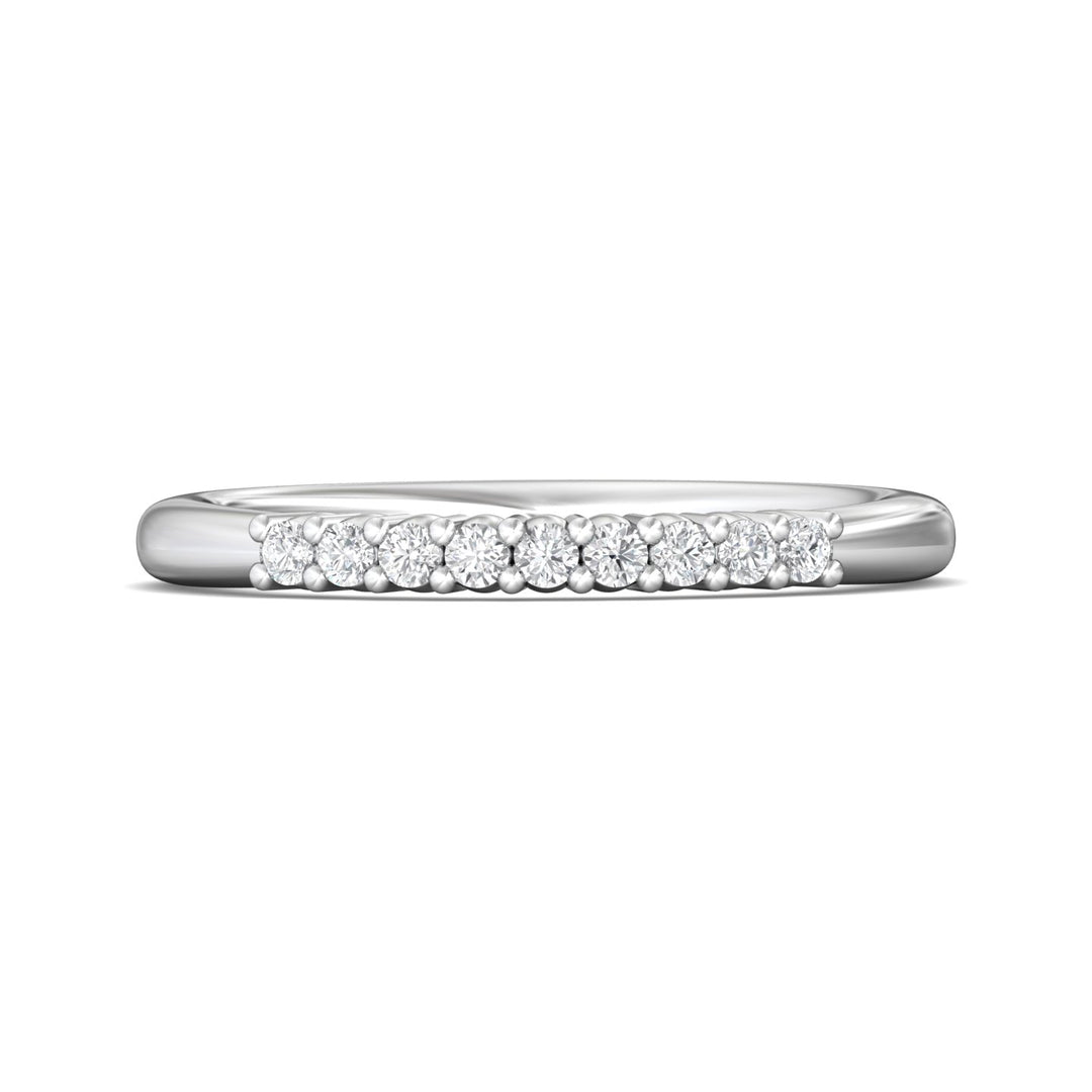 Channel/Shared Prong Wedding Band from the Channel/Shared Prong collection
