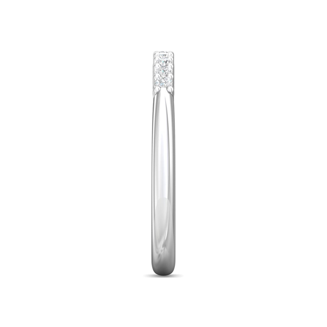 Channel/Shared Prong Wedding Band from the Channel/Shared Prong collection