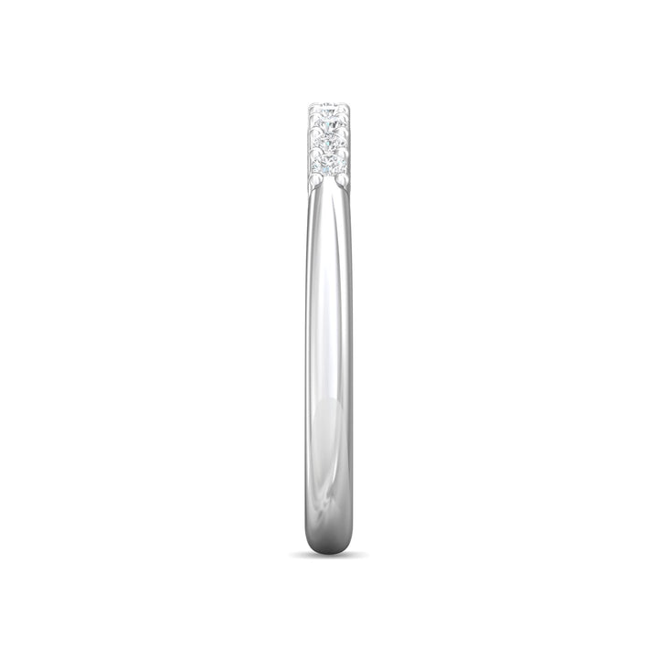 Channel/Shared Prong Wedding Band from the Channel/Shared Prong collection