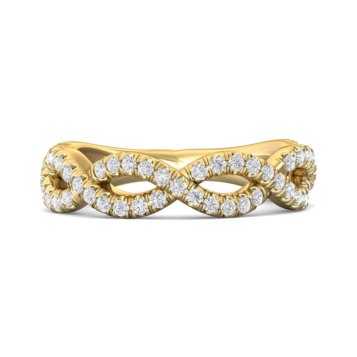 14K Gold Yellow Micropave Wedding Band from the Micropave collection - CYM23WB_14KY