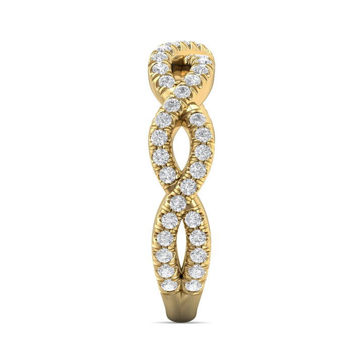 14K Gold Yellow Micropave Wedding Band from the Micropave collection - CYM23WB_14KY