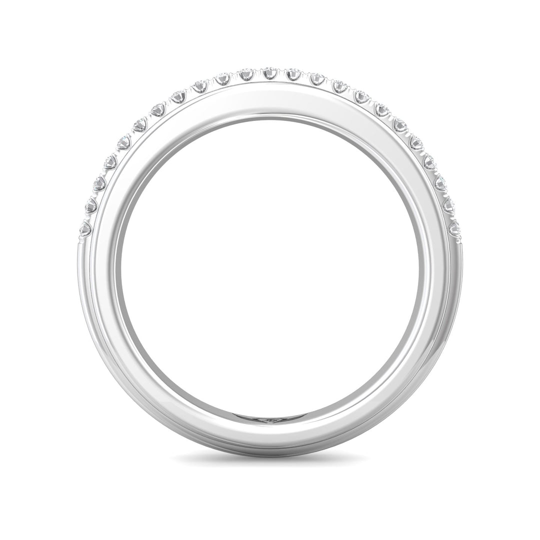 Platinum White Micropave Wedding Band from the Micropave collection - CYS21SWB_PlatW
