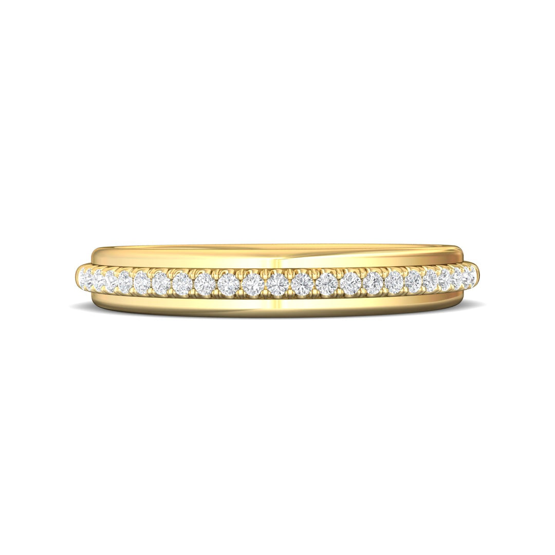 14K Gold Yellow Micropave Wedding Band from the Micropave collection - CYS21SWB_14KY