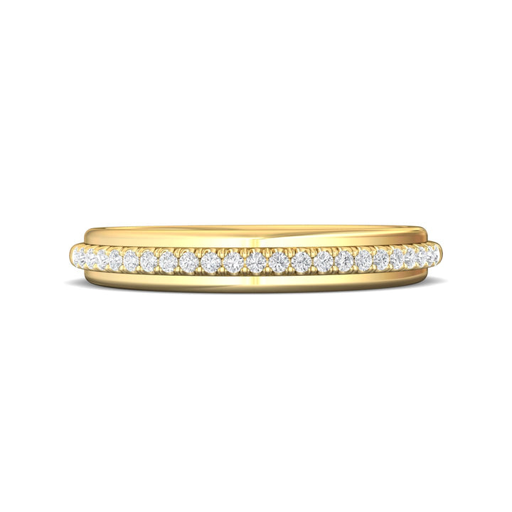 14K Gold Yellow Micropave Wedding Band from the Micropave collection - CYS21SWB_14KY