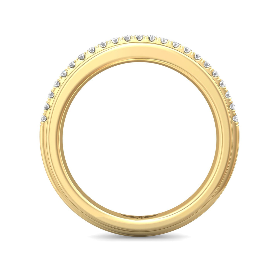 18K Gold Yellow Micropave Wedding Band from the Micropave collection - CYS21SWB_18KY