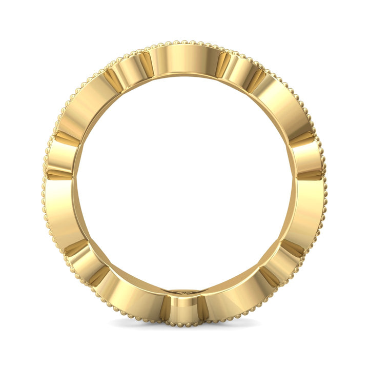 14K Gold Yellow Micropave Wedding Band from the Micropave collection - DABFM35S_14KY