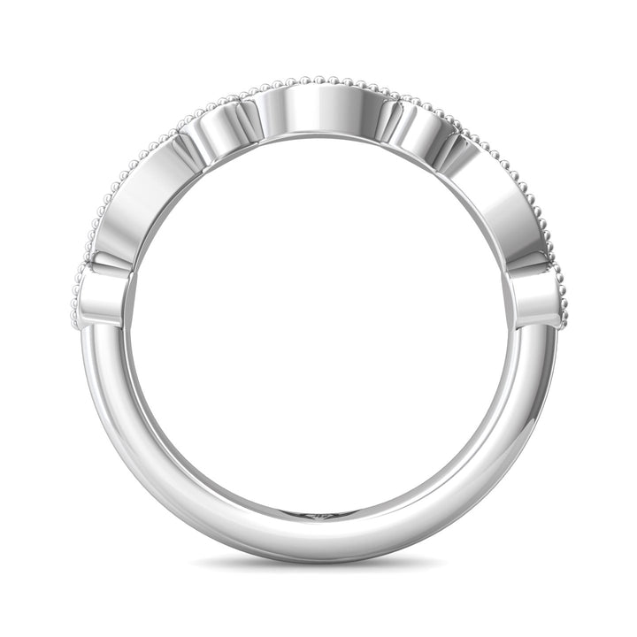 Platinum White Micropave Wedding Band from the Micropave collection - DABM35S_PlatW