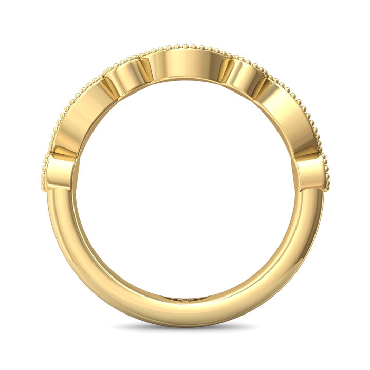 14K Gold Yellow Micropave Wedding Band from the Micropave collection - DABM35S_14KY
