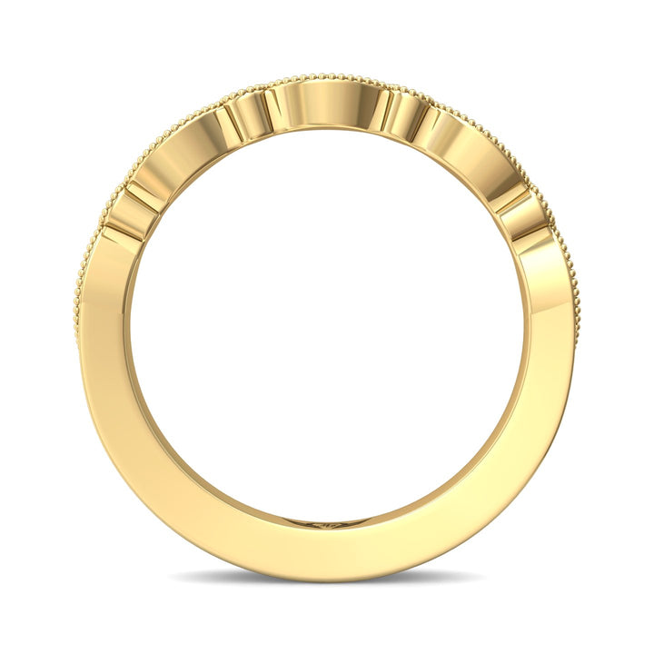 14K Gold Yellow Micropave Wedding Band from the Micropave collection - DABM35XS_14KY