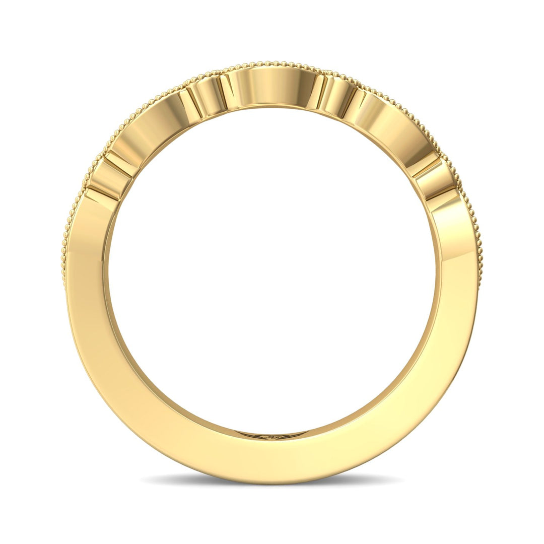 18K Gold Yellow Micropave Wedding Band from the Micropave collection - DABM35XS_18KY