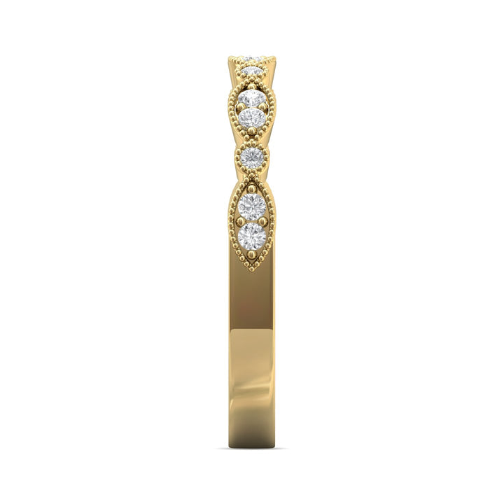 18K Gold Yellow Micropave Wedding Band from the Micropave collection - DABM35XS_18KY