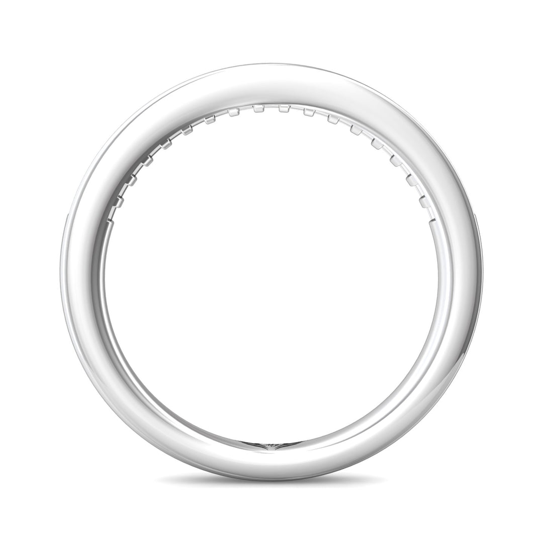 Channel/Shared Prong Wedding Band from the Channel/Shared Prong collection