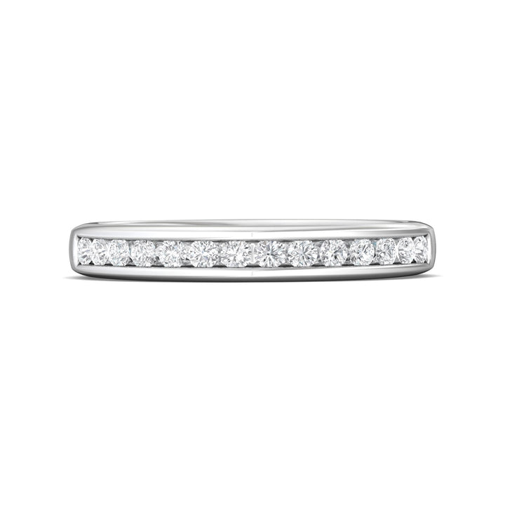 Channel/Shared Prong Wedding Band from the Channel/Shared Prong collection