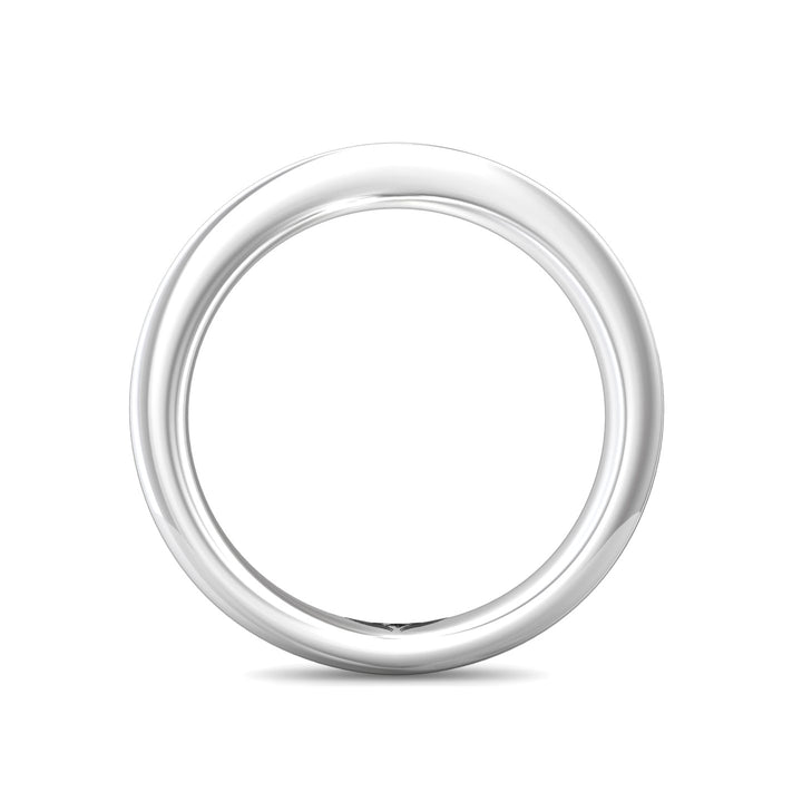 Platinum White Channel/Shared Prong Wedding Band from the Channel/Shared Prong collection - DWBC1-.35_PlatW