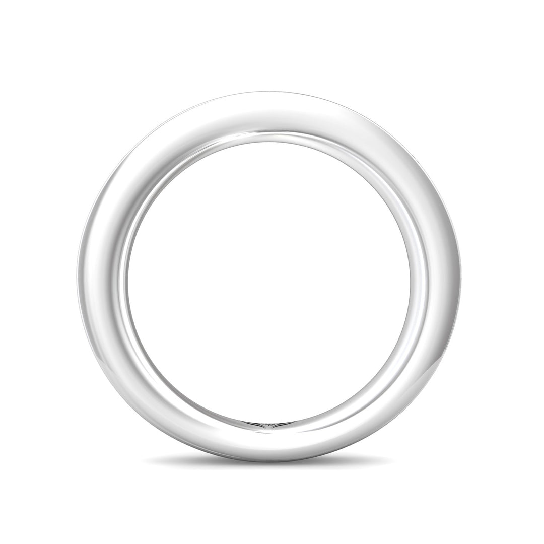 14K Gold White Channel/Shared Prong Wedding Band from the Channel/Shared Prong collection - DWBC1-1.00_14KW
