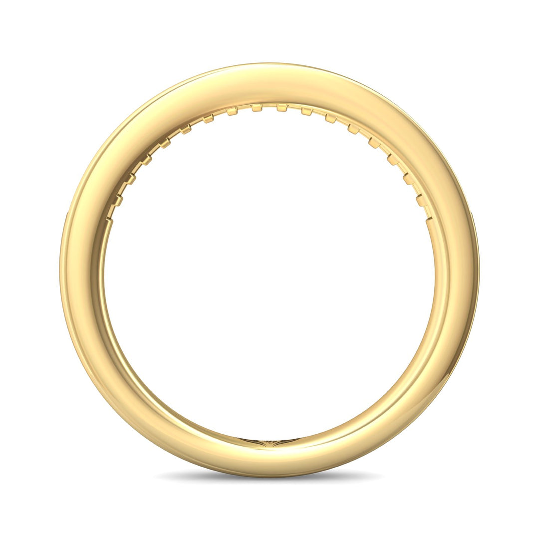 14K Gold Yellow Channel/Shared Prong Wedding Band from the Channel/Shared Prong collection - DWBC1-.25_14KY