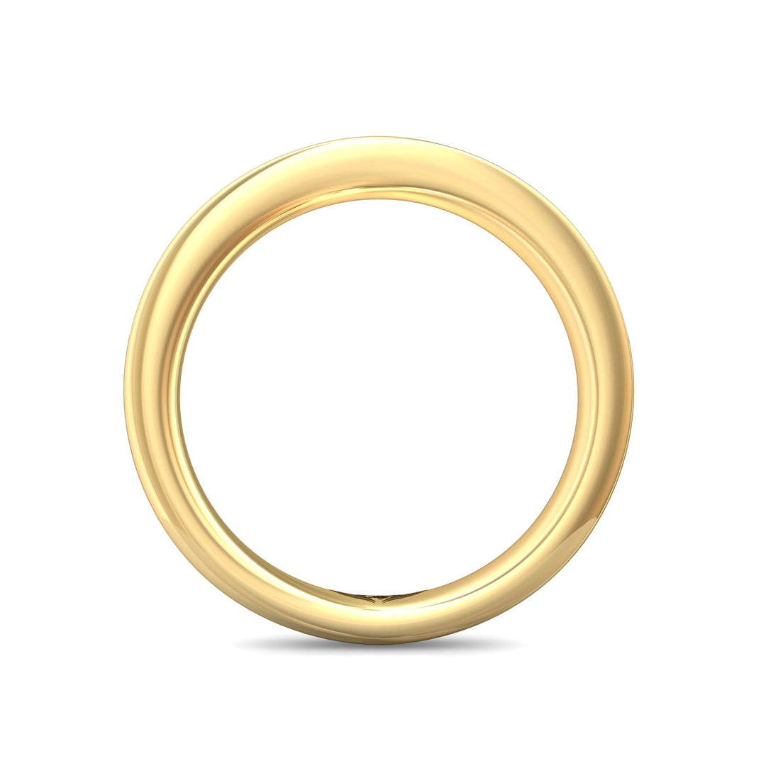 18K Gold Yellow Channel/Shared Prong Wedding Band from the Channel/Shared Prong collection - DWBC1-.35_18KY