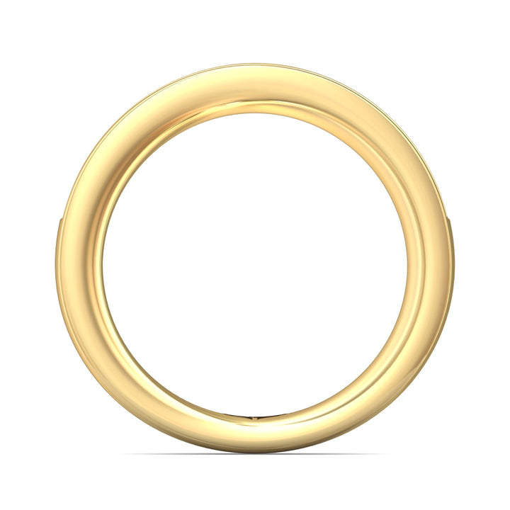 18K Gold Yellow Channel/Shared Prong Wedding Band from the Channel/Shared Prong collection - DWBC1-1.00_18KY