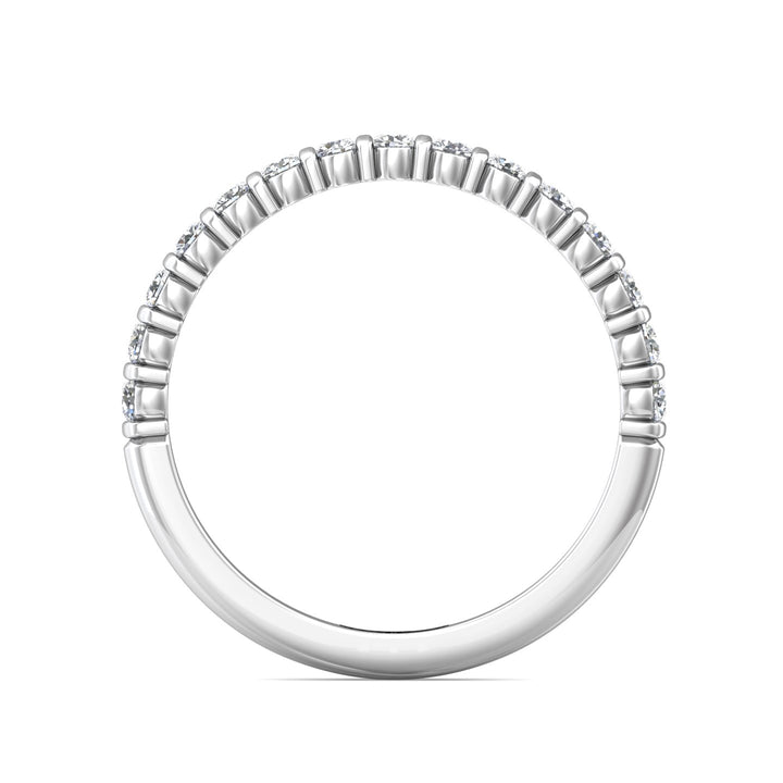 Channel/Shared Prong Wedding Band from the Channel/Shared Prong collection