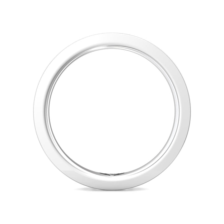 14K Gold White Micropave Wedding Band from the Micropave collection - DWBFM1-.25_14KW