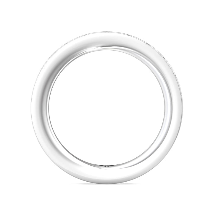 14K Gold White Micropave Wedding Band from the Micropave collection - DWBFM1-2.00_14KW
