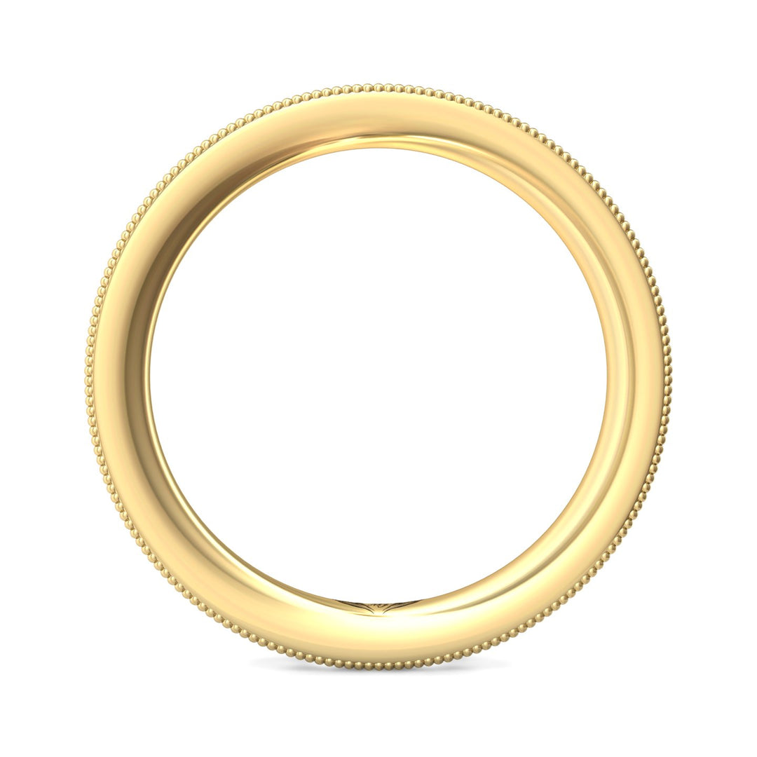 14K Gold Yellow Micropave Wedding Band from the Micropave collection - DWBFM1-.75_14KY