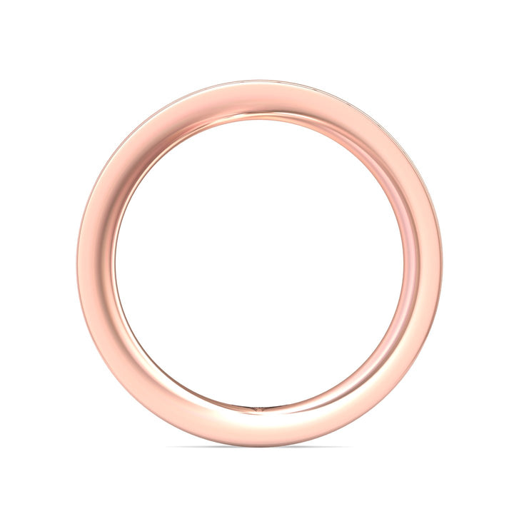 14K Gold Pink Micropave Wedding Band from the Micropave collection - DWBFM3-1.00_14KP