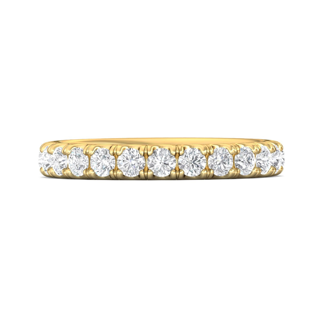 14K Gold Yellow Micropave Wedding Band from the Micropave collection - DWBFM4-1.50_14KY