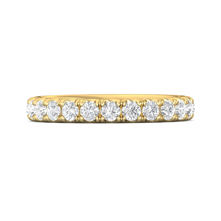 14K Gold Yellow Micropave Wedding Band from the Micropave collection - DWBFM4-1.50_14KY