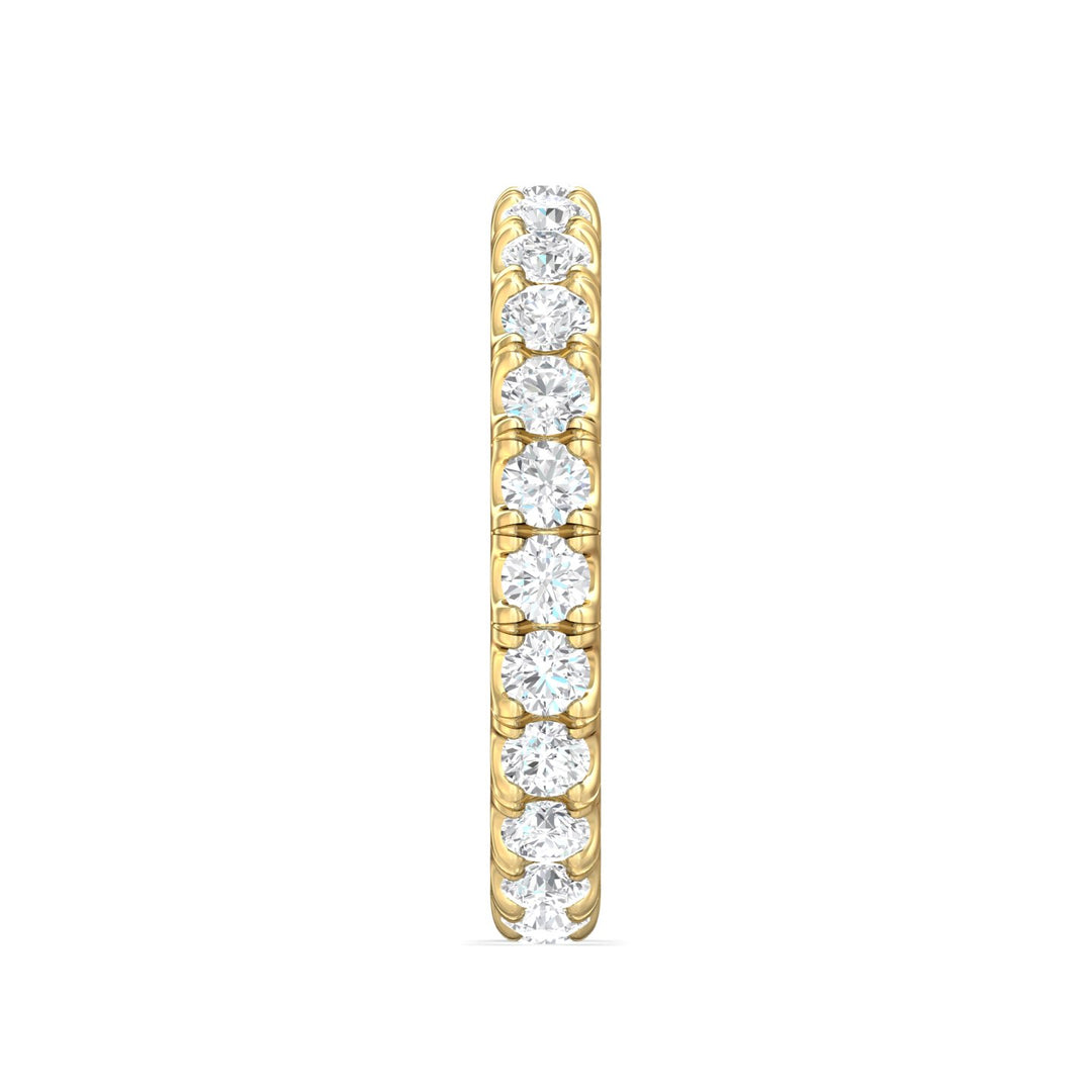 14K Gold Yellow Micropave Wedding Band from the Micropave collection - DWBFM4-1.50_14KY