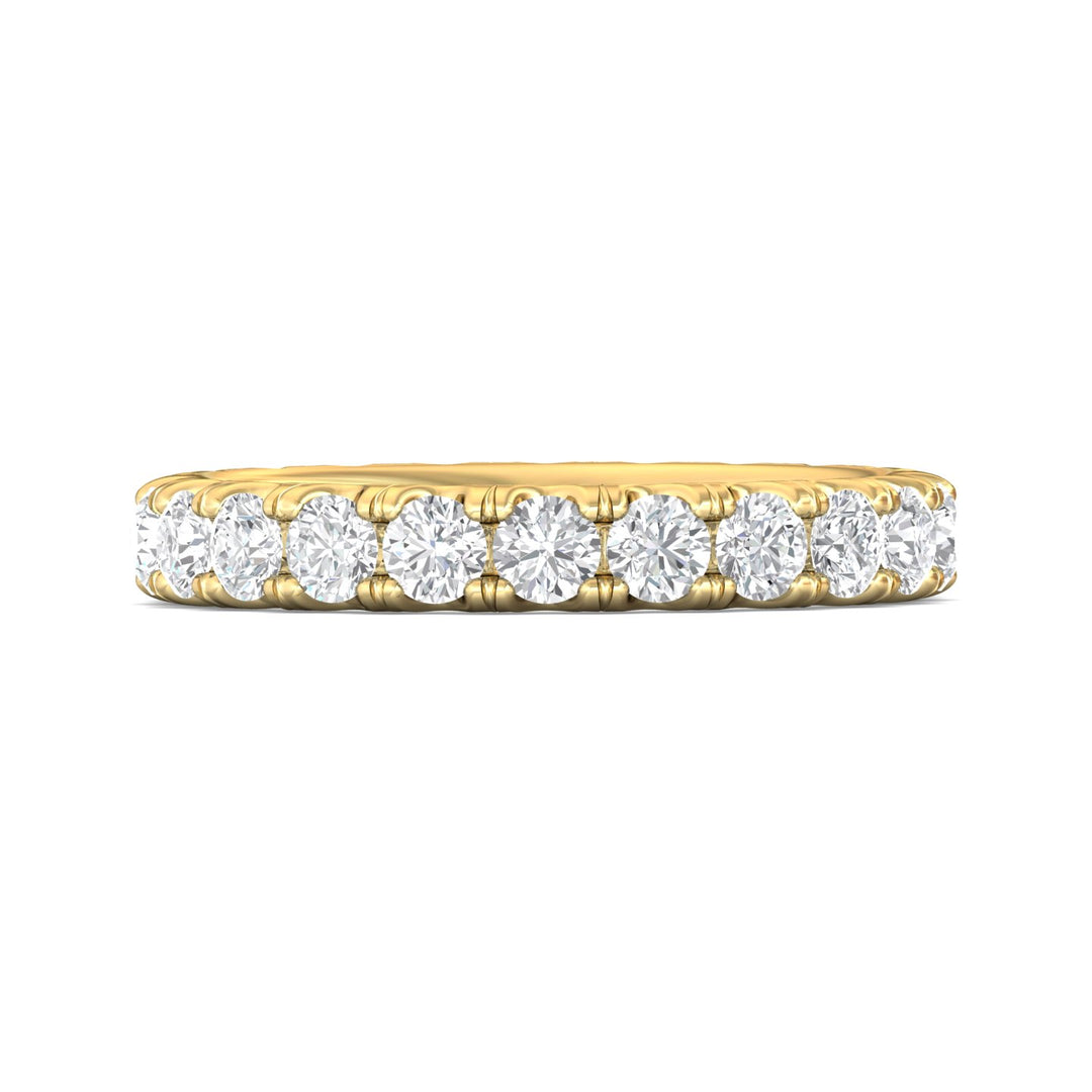 14K Gold Yellow Micropave Wedding Band from the Micropave collection - DWBFM4-2.00_14KY