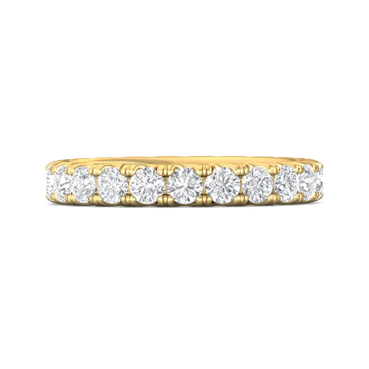 14K Gold Yellow Micropave Wedding Band from the Micropave collection - DWBFM4-2.00_14KY