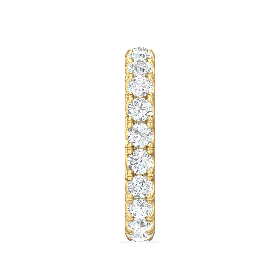 14K Gold Yellow Micropave Wedding Band from the Micropave collection - DWBFM4-2.00_14KY