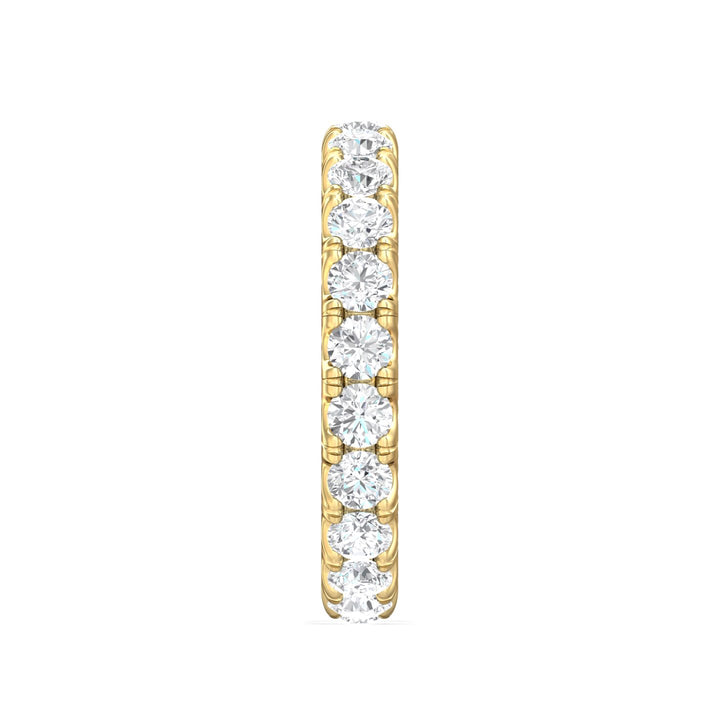 14K Gold Yellow Micropave Wedding Band from the Micropave collection - DWBFM4-2.00_14KY