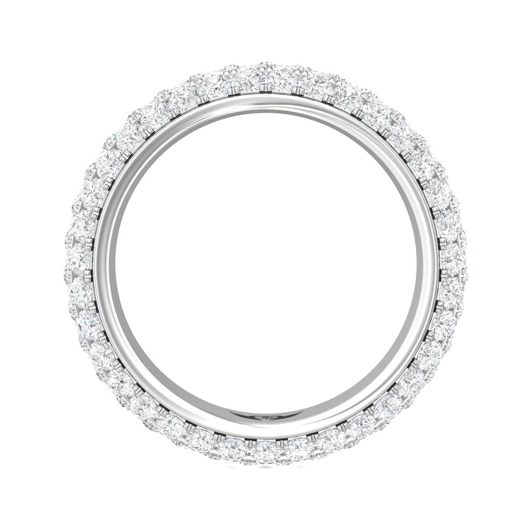 18K Gold White Micropave Wedding Band from the Micropave collection - DWBFM6-2.00_18KW