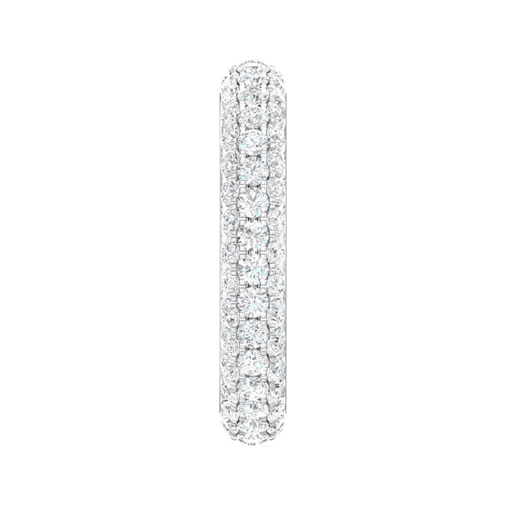 Platinum White Micropave Wedding Band from the Micropave collection - DWBFM6-2.00_PlatW