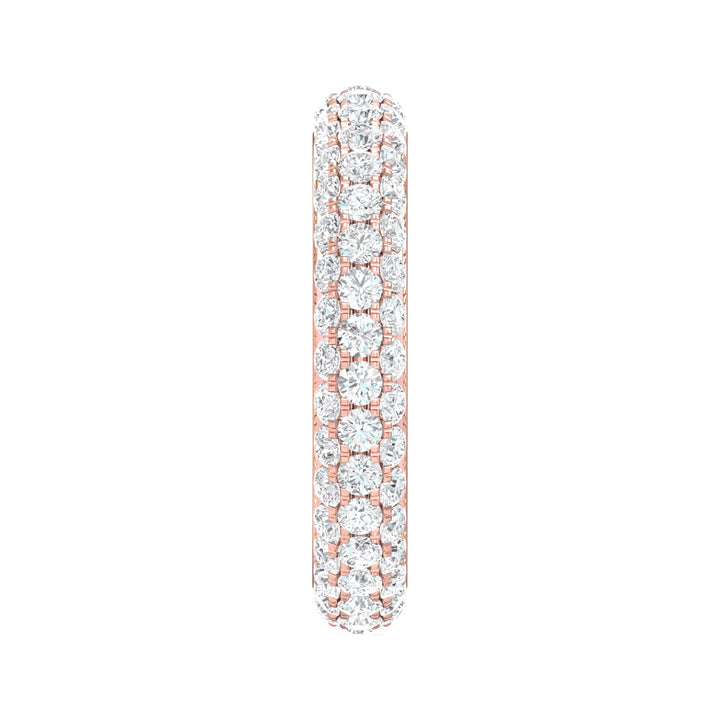 18K Gold Pink Micropave Wedding Band from the Micropave collection - DWBFM6-2.00_18KP
