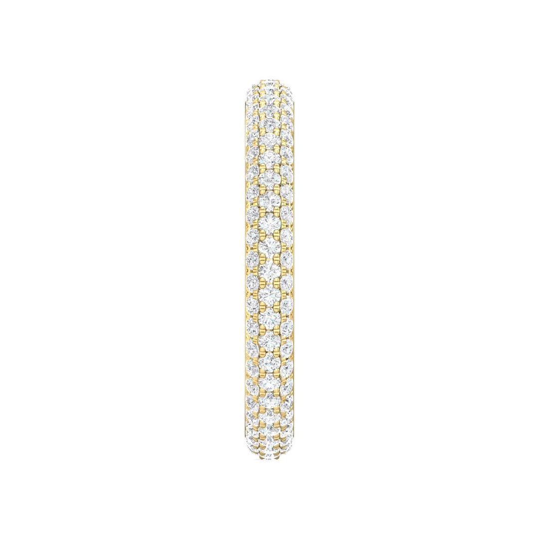 14K Gold Yellow Micropave Wedding Band from the Micropave collection - DWBFM6-.75_14KY